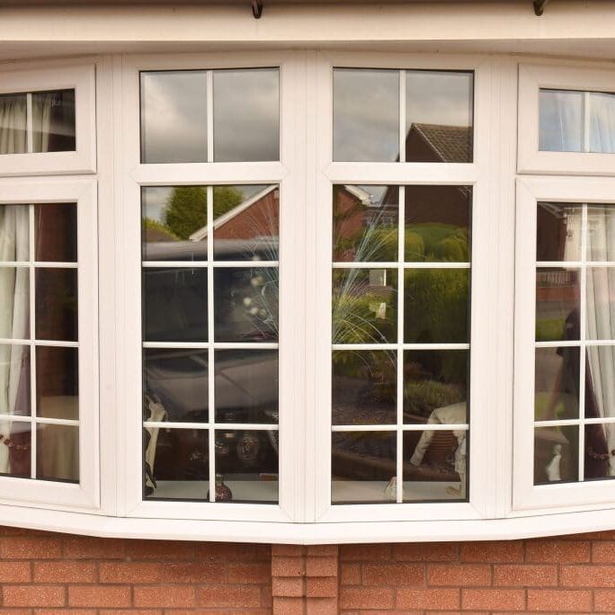 White double glazed windows replacement